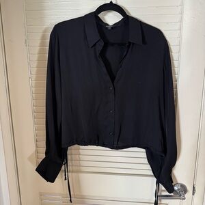 Express Black Button Down Shirt